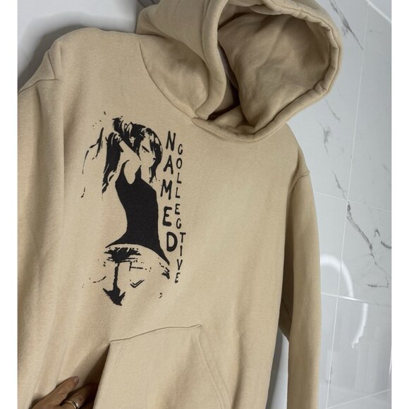 Named Collective Anime Girl Beige Cotton Hoodie Anime Sz S Rare - Picture 4 of 10